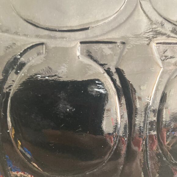 Coach Satchel Bag F25189 Signature Stripe Embossed Peyton Patent Leather - Picture 10 of 16